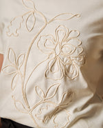 Camiseta manga corta con bordados florales para mujer - Blanco 34_101H002_BLA114202_5