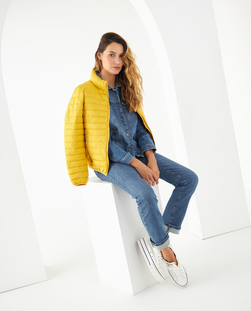 Chaqueta acolchada para mujer - Amarillo 34_121F200_AMA150643_7