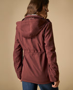 Chaqueta con capucha y cordones ajustables para mujer - Café 34_121H919_CAF181142_6