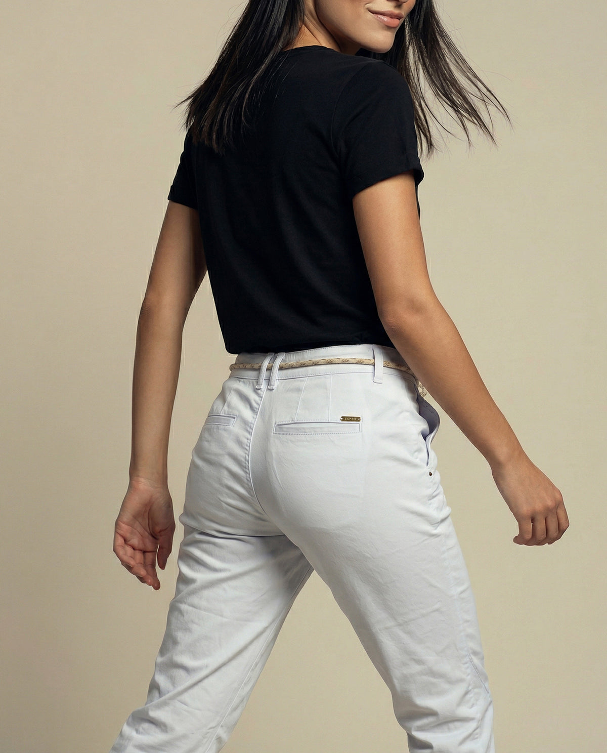 Pantalón con bota recta para mujer - Blanco 34_1300901_BLA114001_4
