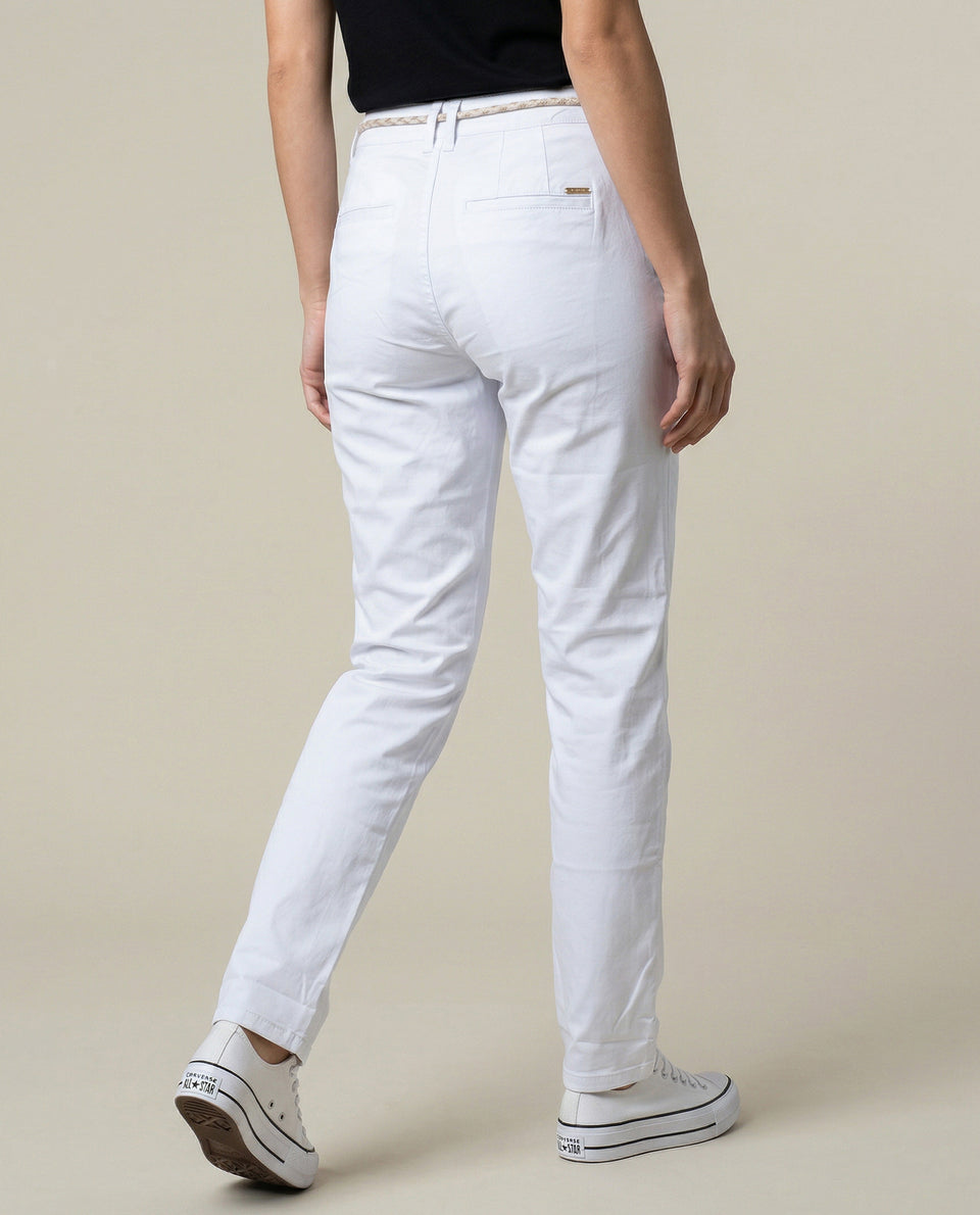 Pantalón con bota recta para mujer - Blanco 34_1300901_BLA114001_5