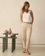 Pantalón elegante bota recta para mujer - Beige 34_130G911_BEI141014_0