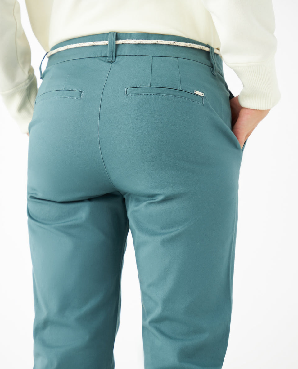 Pantalón tipo chino para mujer - Verde 34_131F003_VER184612_5