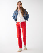 Pantalón con cinturón para mujer - Naranja 34_132F004_NAR181555_6