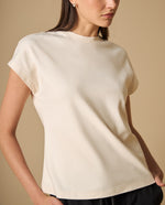 Camiseta manga corta oversize para mujer - Crudo 34_401H006_CRU111302_0