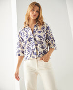Camisa estampada para mujer - Azul 34_411F032_AZU193935_6