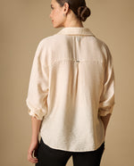 Camisa manga larga con estampado gráfico para mujer - Crudo 34_411H014_CRU111302_5