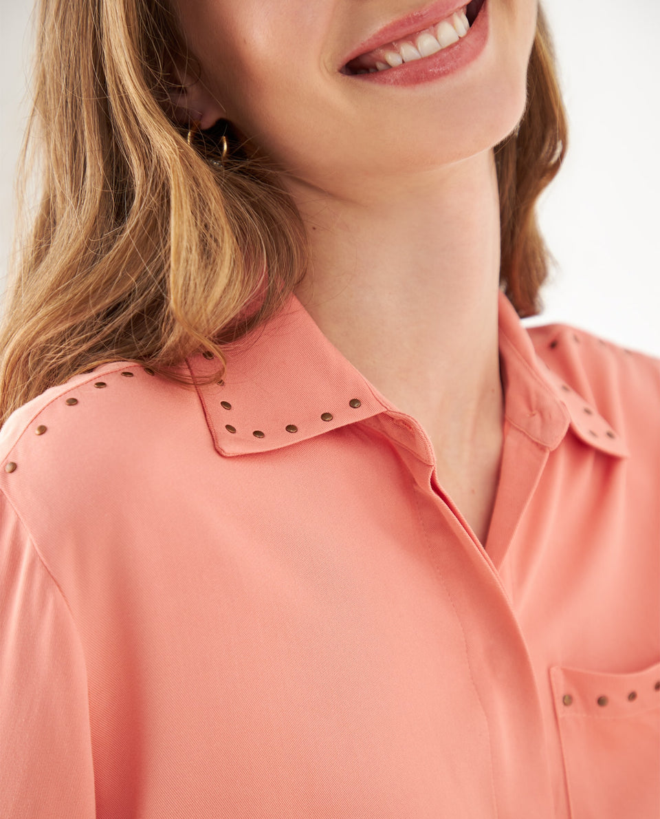 Camisa con apliques para mujer - Rosa 34_412F005_ROS161329_3