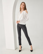 Camisa en tela tipo satín para mujer - Crudo 34_412F011_CRU110602_5