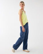 Camisa de tela fluida para mujer - Amarillo 34_412F029_AMA110622_6
