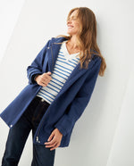 Abrigo con capucha afelpada para mujer - Azul 34_421F212_AZU194052_6