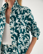 Chaqueta de flores para mujer - Verde 34_422F012_VER185322_3