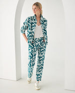 Chaqueta de flores para mujer - Verde 34_422F012_VER185322_5