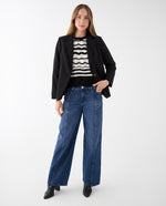 Chaqueta tipo blazer para mujer - Negro 34_422F201_NEG193909_5
