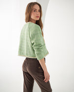 Blazer con detalles de brillo para mujer - Verde 34_422F204_VER114804_4