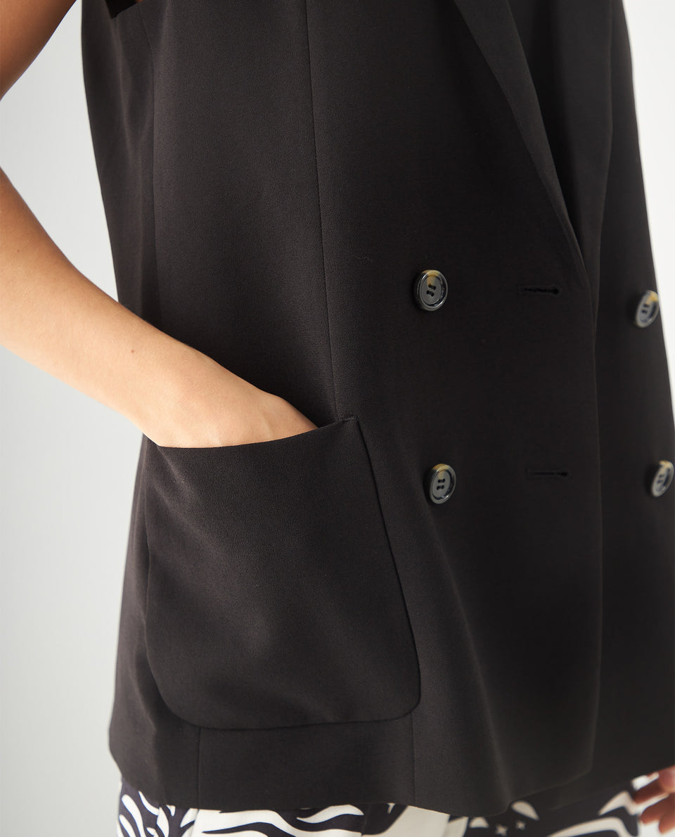 Chaleco tipo blazer para mujer - Negro 34_422F209_NEG193909_3