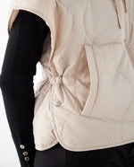 Chaqueta tipo chaleco para mujer - Beige 34_422F214_BEI130607_3