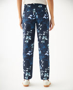 Pantalón con estampado floral para mujer - Azul 34_431F005_AZU194024_4
