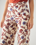 Pantalón clásico estampado para mujer - Café 34_431F015_CAF191435_5