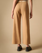Pantalón palazzo tiro alto con cinturón para mujer - Café 34_431H000_CAF171320_5