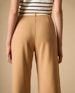 Pantalón palazzo tiro alto con cinturón para mujer - Café 34_431H000_CAF171320_6