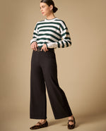 Pantalón palazzo tiro alto con cinturón para mujer - Negro 34_431H000_NEG190303_0