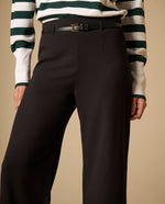 Pantalón palazzo tiro alto con cinturón para mujer - Negro 34_431H000_NEG190303_4