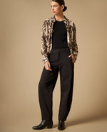 Pantalón amplio con bolsillos frontales para mujer - Negro 34_431H004_NEG190303_0