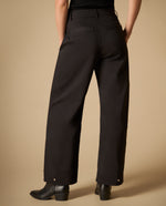 Pantalón amplio con bolsillos frontales para mujer - Negro 34_431H004_NEG190303_5