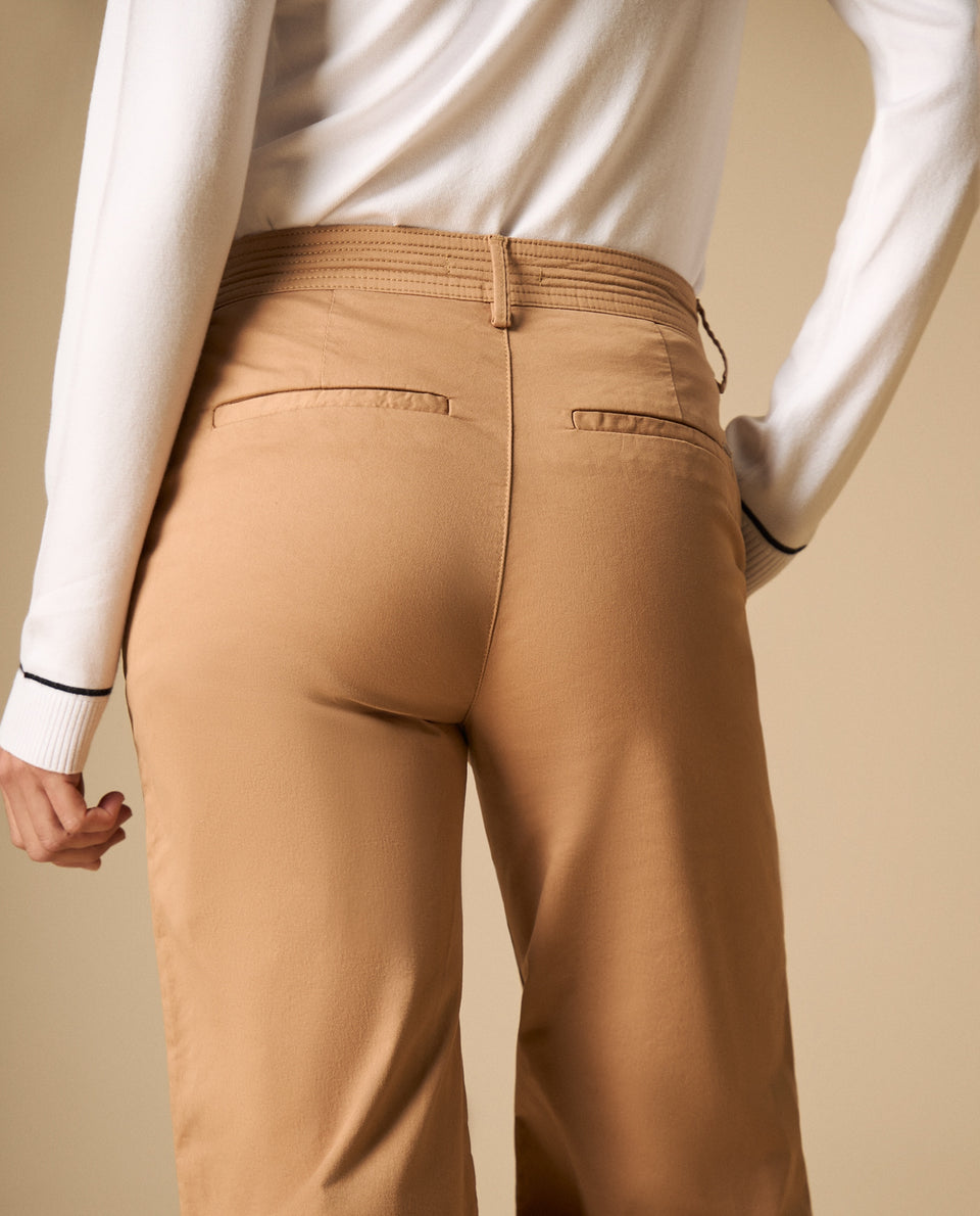 Pantalón de talle alto con corte recto para mujer - Café 34_431H005_CAF171324_6