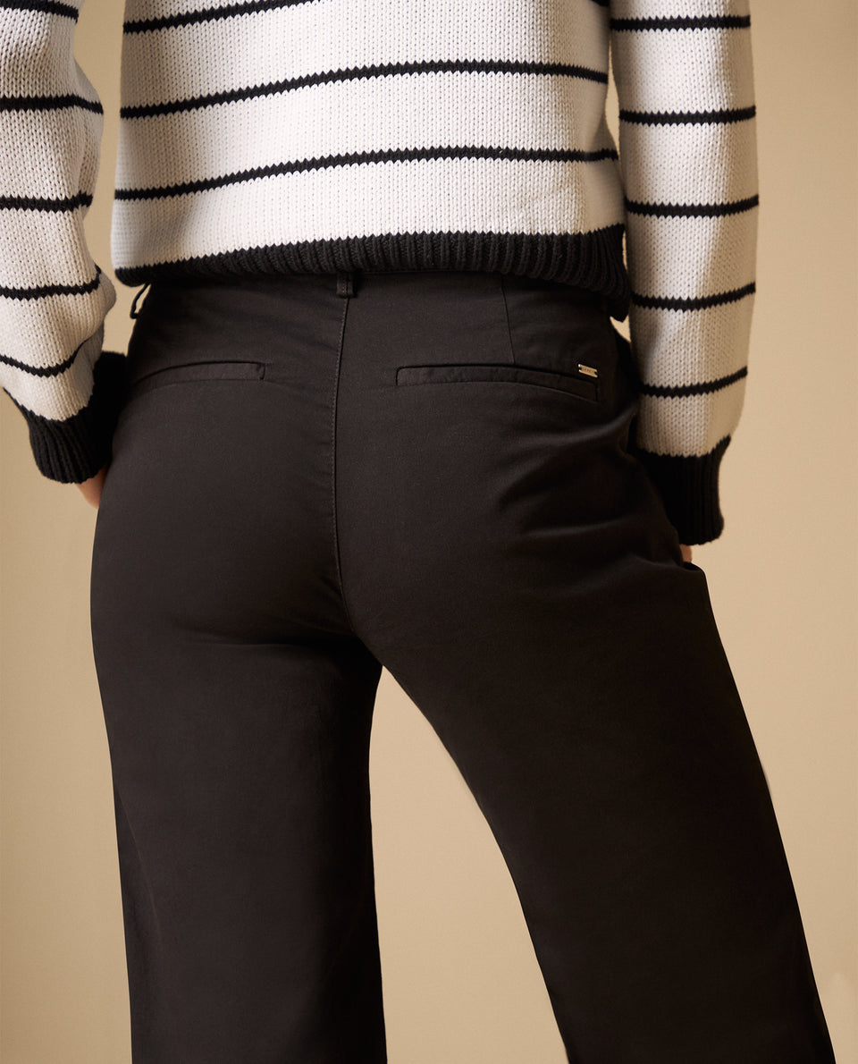 Pantalón de talle alto con corte recto para mujer - Negro 34_431H005_NEG190303_6