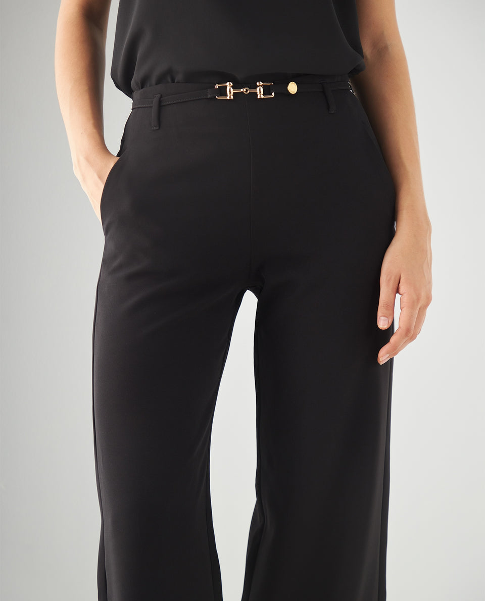 Pantalón bota amplia para mujer - Negro 34_432F008_NEG190303_5