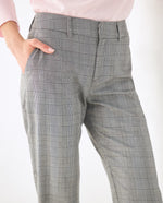 Pantalón con diseño a cuadros para mujer - Negro 34_432F011_NEG190303_5