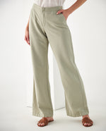 Pantalón elegante para mujer - Verde 34_432F015_VER180426_3