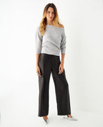 Buzo tejido a rayas para mujer - Gris 34_461F204_GRI140000_6