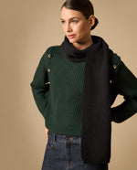 Suéter cuello alto con detalles metálicos para mujer - Verde 34_461H201_VER175641_0