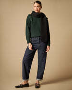 Suéter cuello alto con detalles metálicos para mujer - Verde 34_461H201_VER175641_7