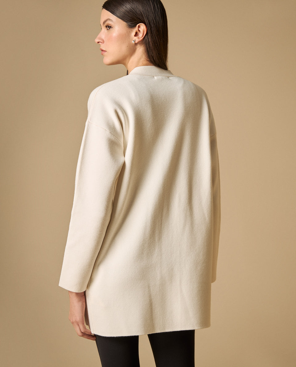 Cardigan abierto manga larga para mujer - Beige 34_461H205_BEI130607_5