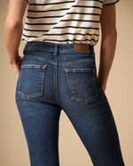 Jean recto tiro medio cinco bolsillos para mujer - Azul 34_471H000_AZU193933_6