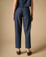 Conjunto denim sin mangas de dos piezas para mujer - Azul 34_471H001_AZU193933_5