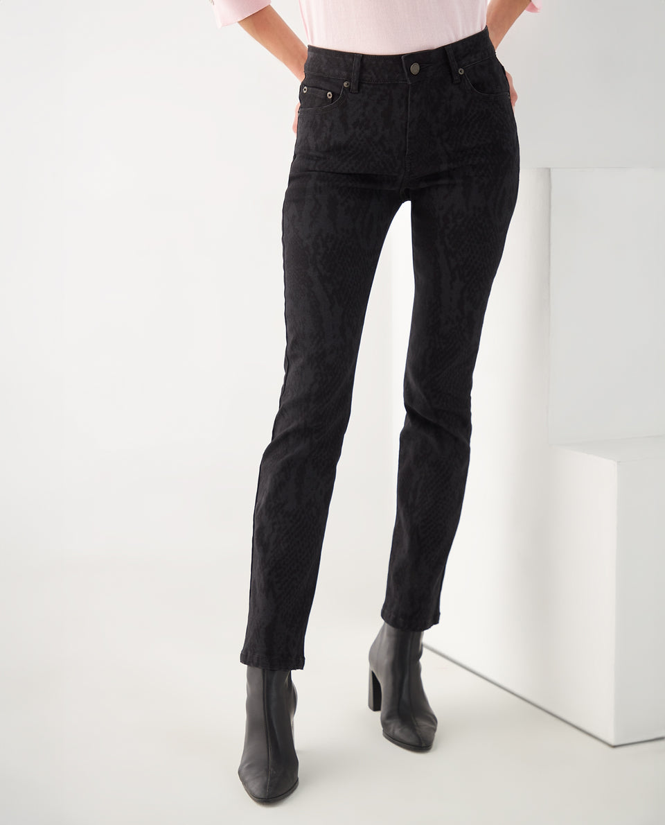 Jean Boot cut cinco bolsillos para mujer - Negro 34_472F004_NEG193909_3