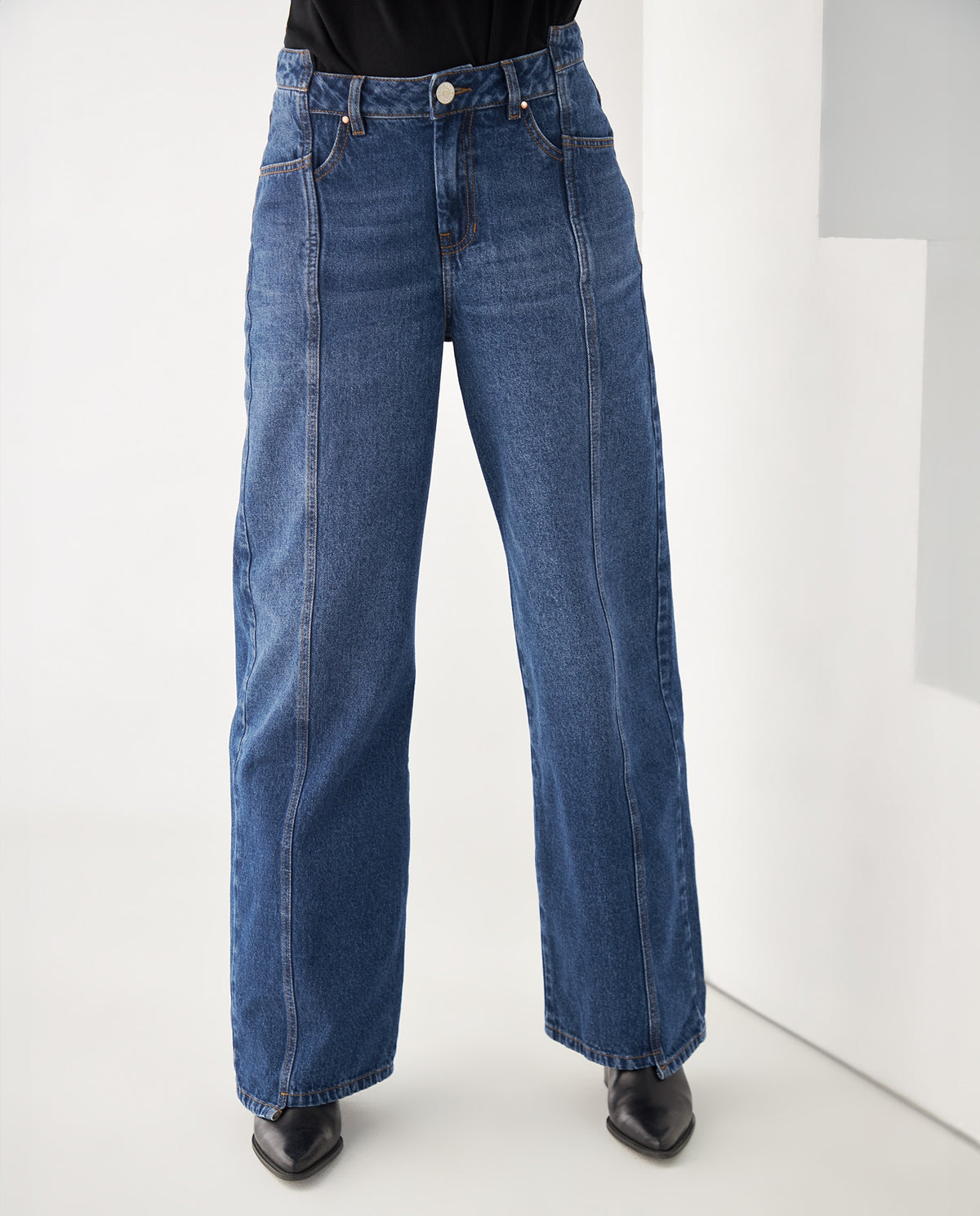 Jean Wide Leg con cortes delanteros para mujer - Azul 34_472F005_AZU193933_3