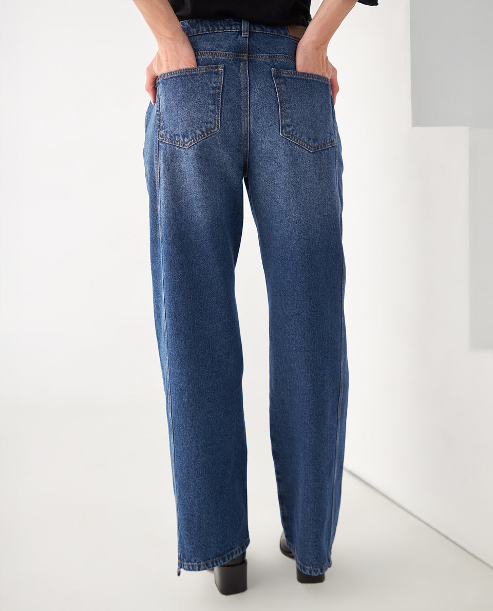 Jean Wide Leg con cortes delanteros para mujer - Azul 34_472F005_AZU193933_4