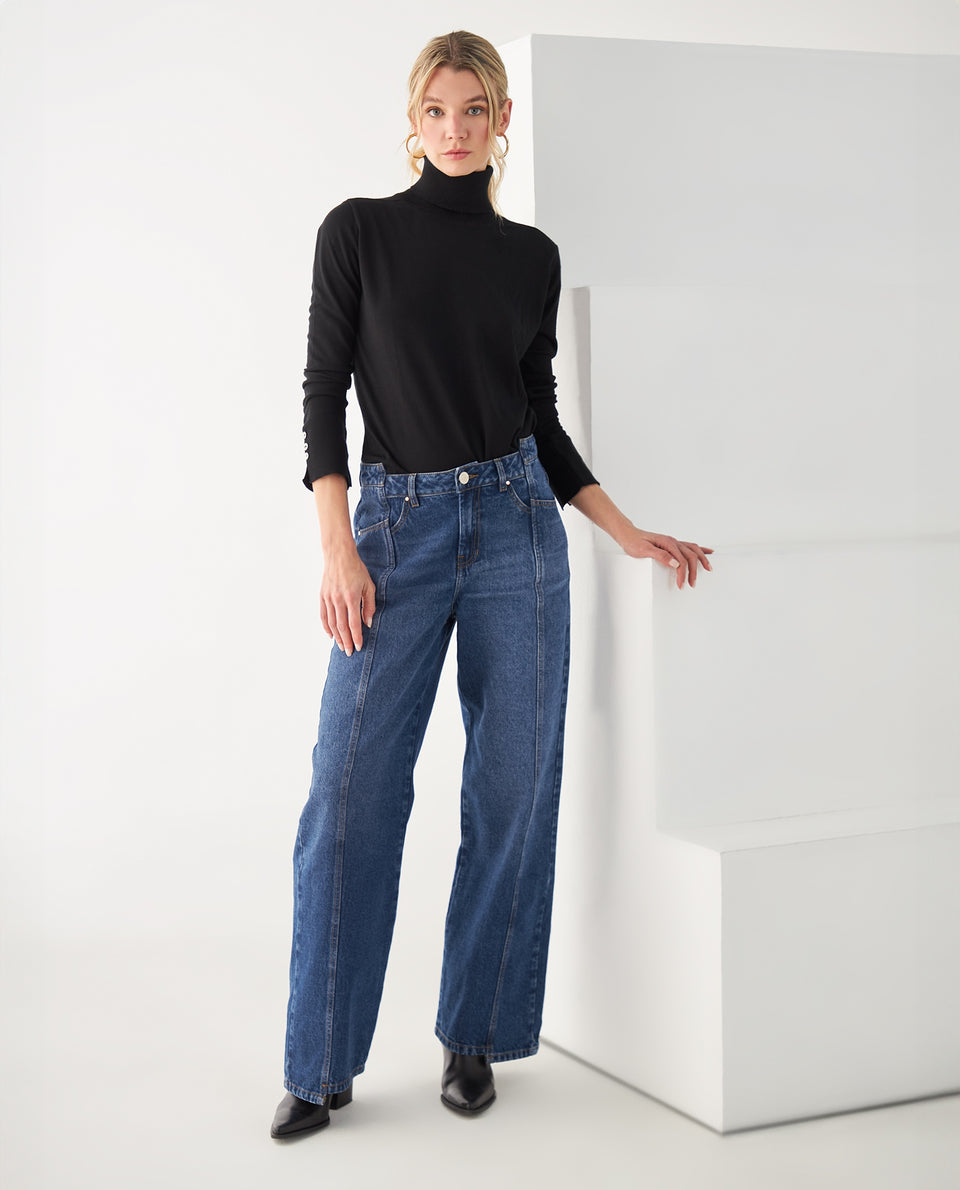 Jean Wide Leg con cortes delanteros para mujer - Azul 34_472F005_AZU193933_6