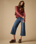Camiseta tejida con cordones frontales y detalles de volantes - Rosa 34_601H200_ROS161626_7