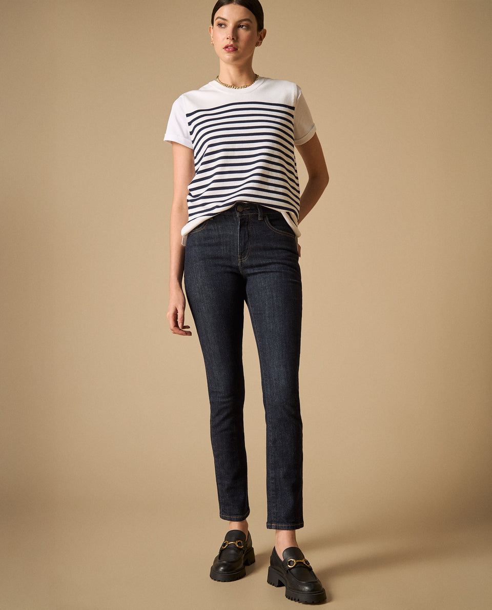 Camiseta tejida sin mangas con rayas horizontales - Crudo 34_601H205_CRU144500_7