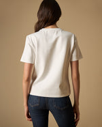 Camiseta manga corta con bordados florales para mujer - Crudo 34_601H216_CRU110604_5