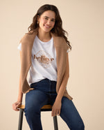 Camiseta de estampado con relieve para mujer - Blanco 34_605F363_BLA114202_5