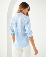 Camisa con detalles bordados para mujer - Azul 34_611F044_AZU153920_6