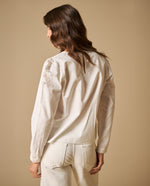 Camisa manga larga con bordados calados para mujer - Blanco 34_611H200_BLA110700_5